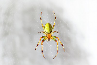 Green Lynx Spider on Web