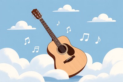Acoustic Guitar on Clouds