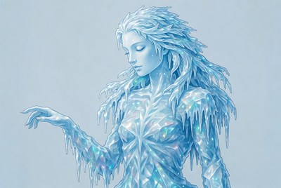 Ice Woman Illustration