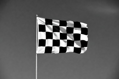 Checkered Flag on Pole