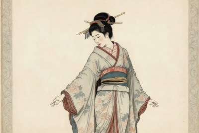 Japanese woman in kimono