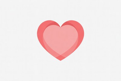 Layered Pink Heart Illustration