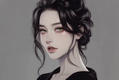 Beautiful Asian woman portrait