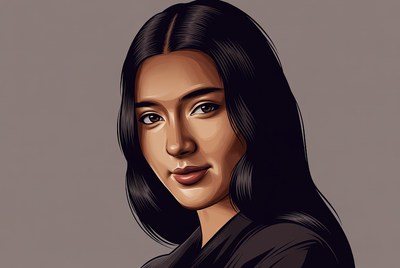 Beautiful Asian woman portrait