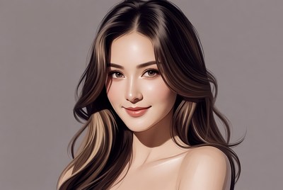 Beautiful Asian woman portrait