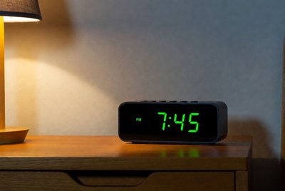Digital Alarm Clock Showing 7:45