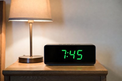Digital Alarm Clock Showing 7:45