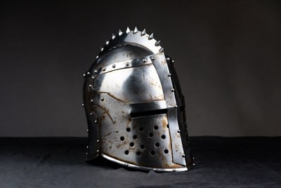 Medieval Knight Helmet with Spikes