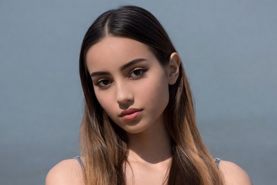 Beautiful young woman close-up portrait