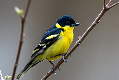 Yellow-breasted Chat perched on branch