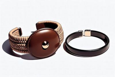Braided Leather Bracelets with Buckles