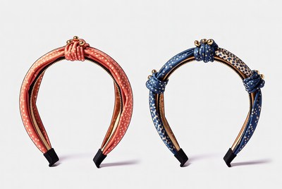 Orange and Blue Knotted Headbands