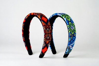 Colorful Patterned Headbands Pair
