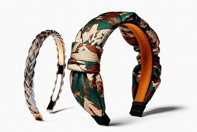 Patterned Headbands and Braided Bangle