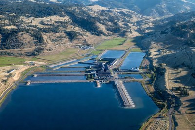 Aerial View of Fish Farm Ponds