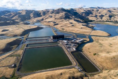 Aerial View of Fish Farm Ponds