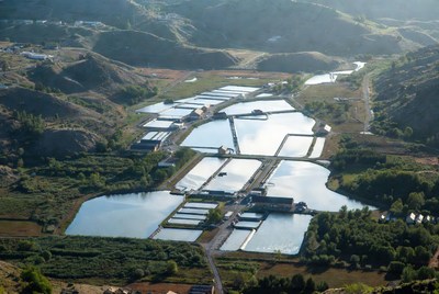 Aerial View of Fish Ponds Farm