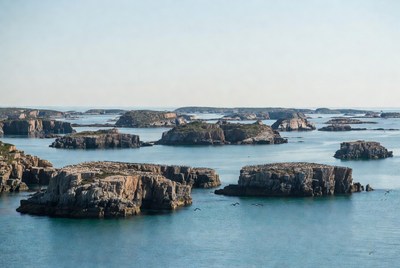 Rocky Islands in Turquoise Sea