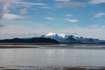 Snow-Capped Mountains Reflecting in Lake
