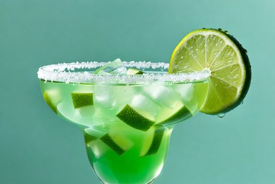 Margarita with lime on rim