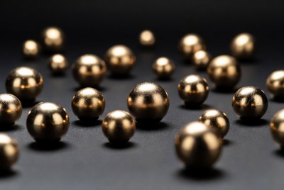 Shiny Gold Metallic Balls