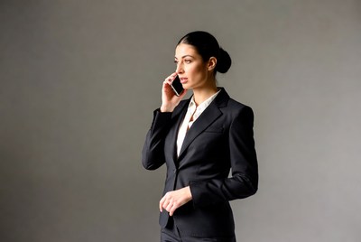 Businesswoman talking on phone