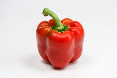 Red bell pepper isolated