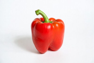 Red bell pepper isolated