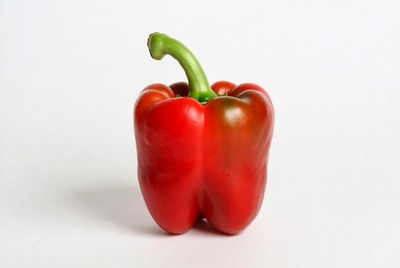 Red bell pepper isolated