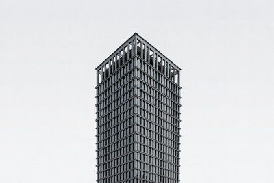 Modern Skyscraper with Glass Facade