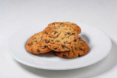 Chocolate Chip Cookies on White Plate