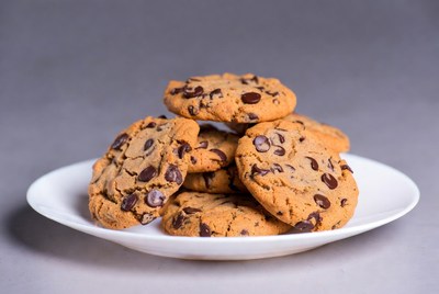 Stack of Chocolate Chip Cookies on Plate