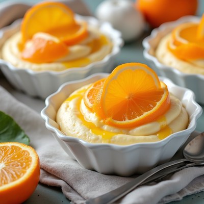 Creamy Mandarin Orange Dessert Cups