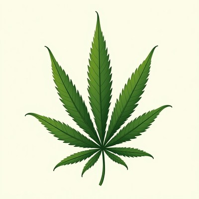 Cannabis Leaf Illustration