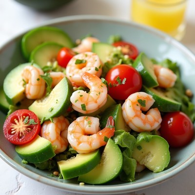 Shrimp Avocado Salad Bowl
