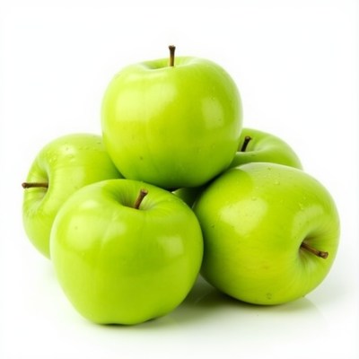 Stack of Fresh Green Apples