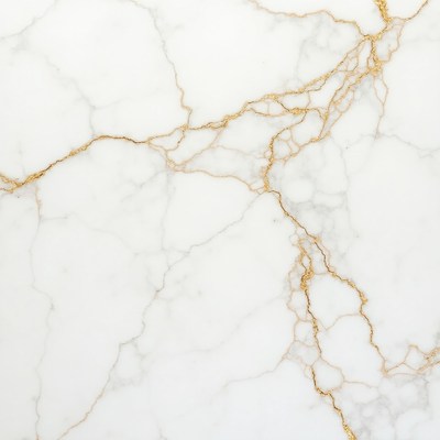 White Marble with Gold Veins