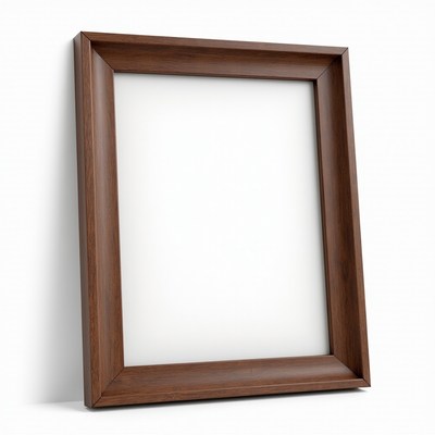Empty Wooden Picture Frame