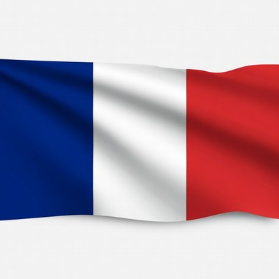Waving French Flag