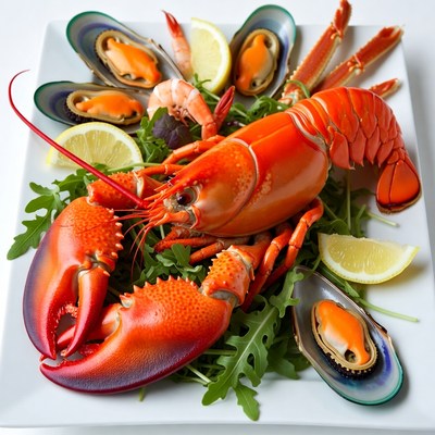 Lobster with Mussels and Lemon