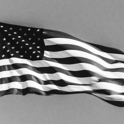 Waving American Flag