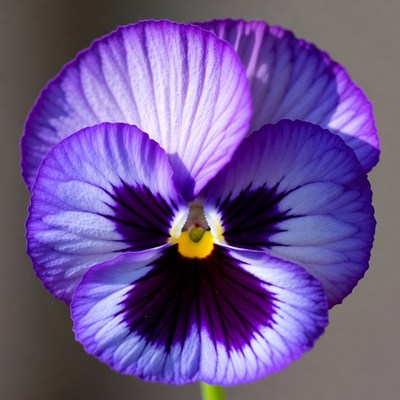 Purple Pansy Flower Closeup
