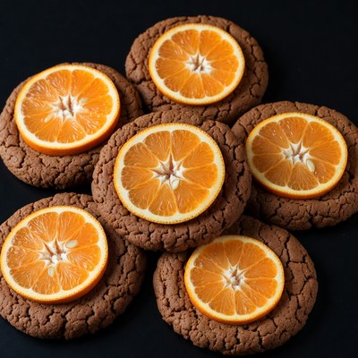 Orange Slice Chocolate Cookies