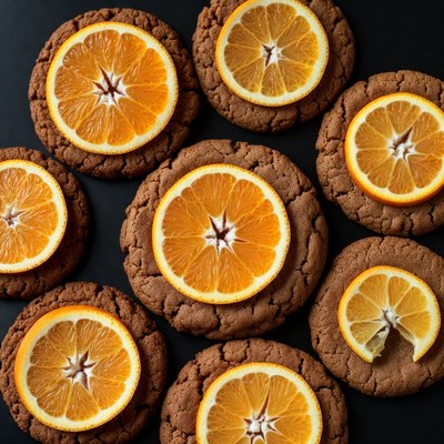 Orange Slice Chocolate Cookies