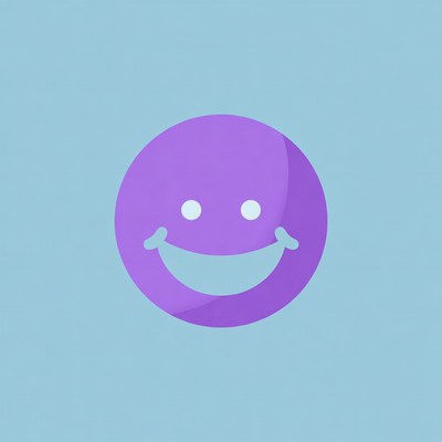 Purple Smiley Face Emoji