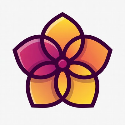 Colorful Hibiscus Flower Illustration