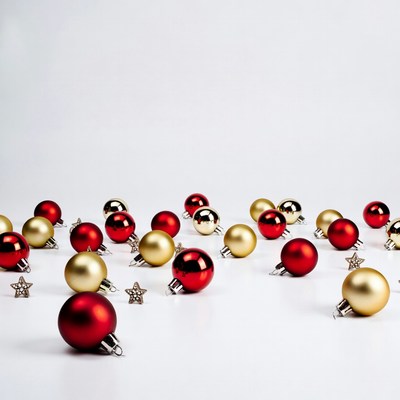 Red and Gold Christmas Ornaments