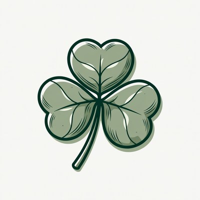 Four-Leaf Clover Illustration