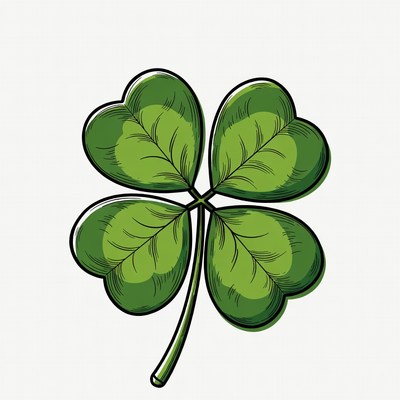 Four Leaf Clover Illustration