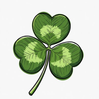 Four-Leaf Clover Illustration